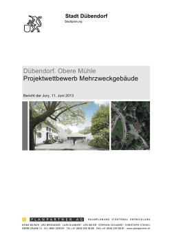 Dübendorf. Obere Mühle Projektwettbewerb