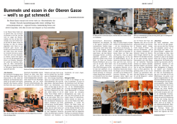 Bummeln und essen in der Oberen Gasse – weil`s so gut schmeckt