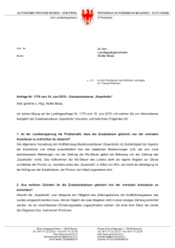 Text der Antwort - Südtiroler Landtag