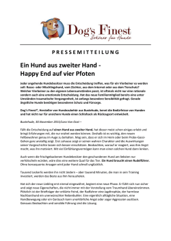 Ein Hund aus zweiter Hand - Happy End auf vier Pfoten