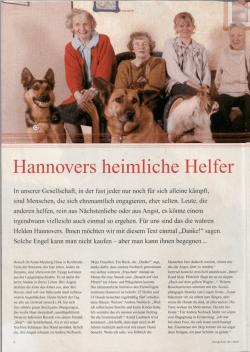 Hannovers heimliche Helfer