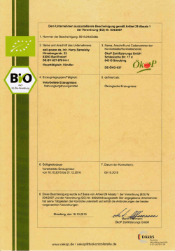 Dem Unternehmen auszustellende Bescheinigung - Well