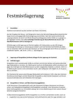 Merkblatt Festmistlagerung