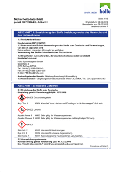 Sicherheitsdatenblatt - hollu Systemhygiene GmbH