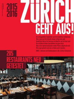 205 RESTAURANTS NEU GETESTET