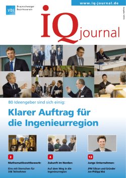 Klarer Auftrag für die Ingenieurregion