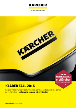 Klarer Fall 2016 - kaercher