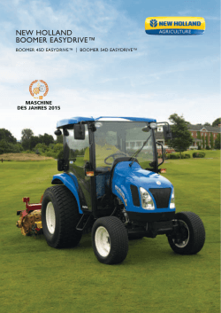 new holland boomer easydrive