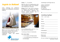 Segeln in Holland