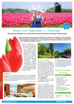Holland mit Tulpenblüte & Keukenhof