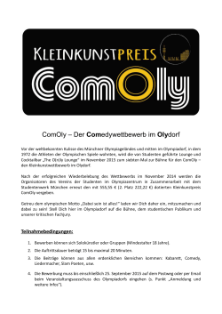 ComOly – Der Comedywettbewerb im Olydorf