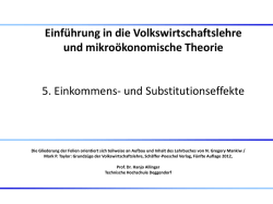 Einkommens- und Substitutionseffekt - iLearn