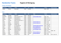Handwerker-Teams Hygiene & Reinigung - Schwimm