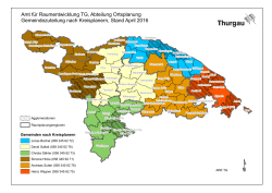 Karte Gemeindezuteilung Ortsplanung