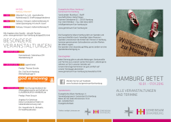 hamburg betet - Gemeinsam f&uuml;r Hamburg