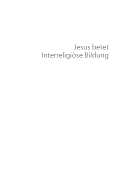 Jesus betet Interreligiöse Bildung