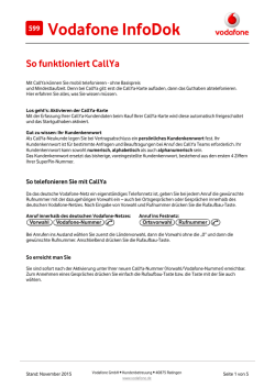 InfoDok 599: So funktioniert CallYa