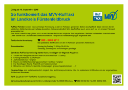 So funktioniert das MVV-RufTaxi im Landkreis Fürstenfeldbruck
