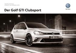 Der Golf GTI Clubsport