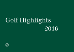 Golf Highlights 2016 - Spa & Golf Resort Weimarer Land