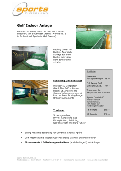 Golf Indoor Anlage