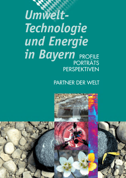 Umwelt- Technologie und Energie in Bayern PROFILE