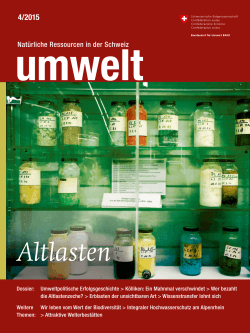 «umwelt» 4/15 - Altlasten