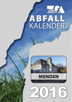 ABFALL - Stadt Menden