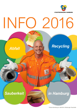 Sauberkeit Recycling in Hamburg Abfall