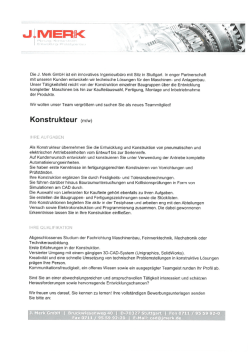 Die J. Merk GmbH ist ein innovatives Ingenieurbüro mit Sitz in