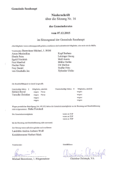 GR-Sitzung Nr. 16/2015