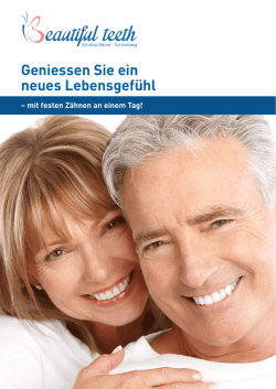 Feste Z&auml;hne an einem Tag - Praxis moderner Zahnmedizin