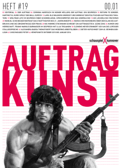 Heft #19 Auftrag Kunst - Staatstheater Hannover
