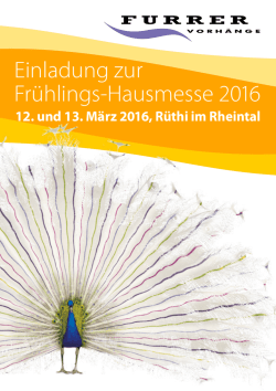 Einladung zur Frühlings-Hausmesse 2016
