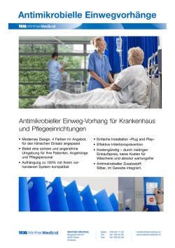 Antimikrobielle Einwegvorhänge