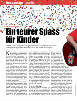 Ein teurer Spass f&uuml;r Kinder