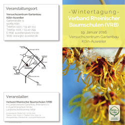 Wintertagung- Verband Rheinischer