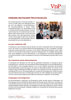 VERBAND DEUTSCHER PRIVATSCHULEN