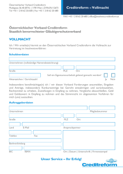 &Ouml;sterreichischer Verband Creditreform