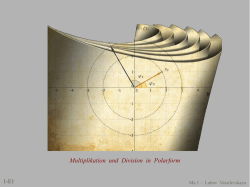 Multiplikation und Division in Polarform