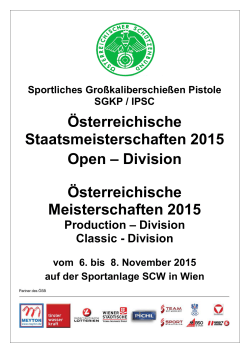 Österreichische Staatsmeisterschaften 2015 Open – Division