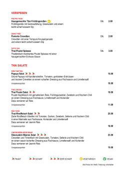 Glace Karte zum lesen.