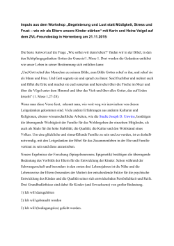 Karin und Heinz Veigel - Petition zum Bildungsplan 2015