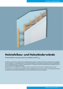 Holztafelbau- und Holzst&auml;nderw&auml;nde