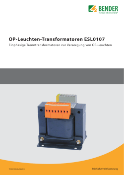OP-Leuchten-Transformatoren ESL0107