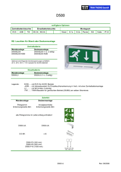RZ- Leuchten für Wand oder Deckenmontage