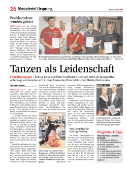 Pressebericht - Tanzsportklub GRÜN