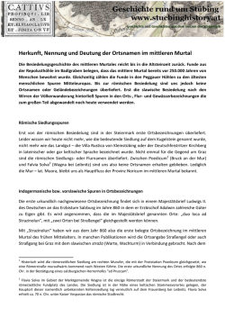 Herkunft, Bedeutung und Nennung der