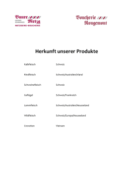 Herkunft unserer Produkte