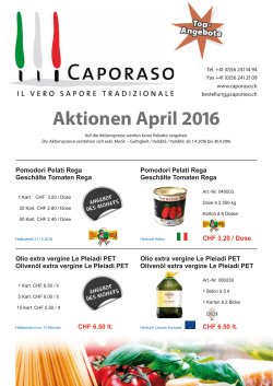 Im Monat April haben wir diese Produkte f&uuml;r Sie im